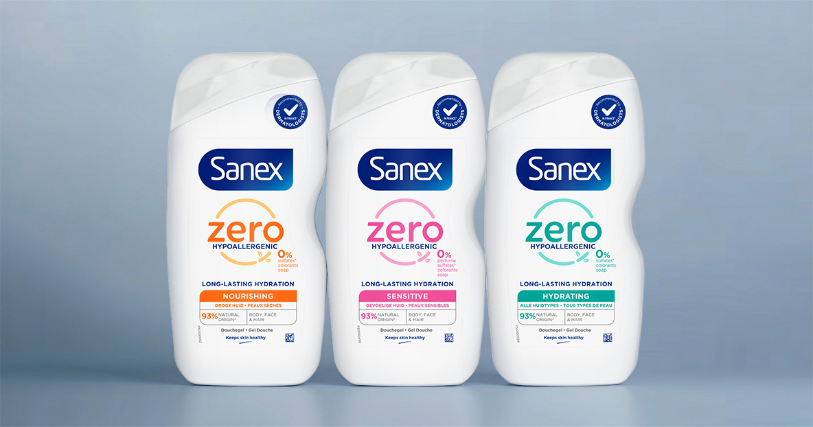 Sanex Zero% met essentiele
